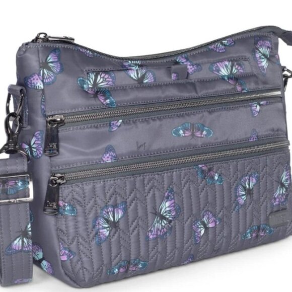 lug Handbags - LUG Slider Crossbody Bag - Butterfly Grey